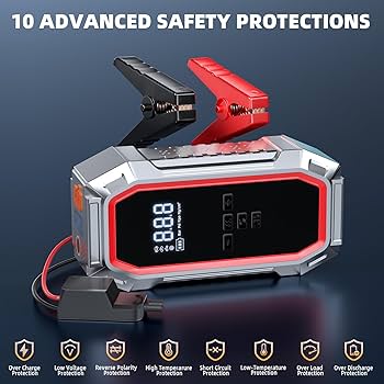 Amazon.com: Jump Starter with Air Compressor, 5000A 150PSI